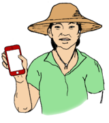 Alt= a woman making a telephone call Alt= a woman making a telephone call