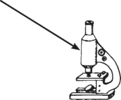 un microscopio