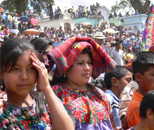 crowd of maya people